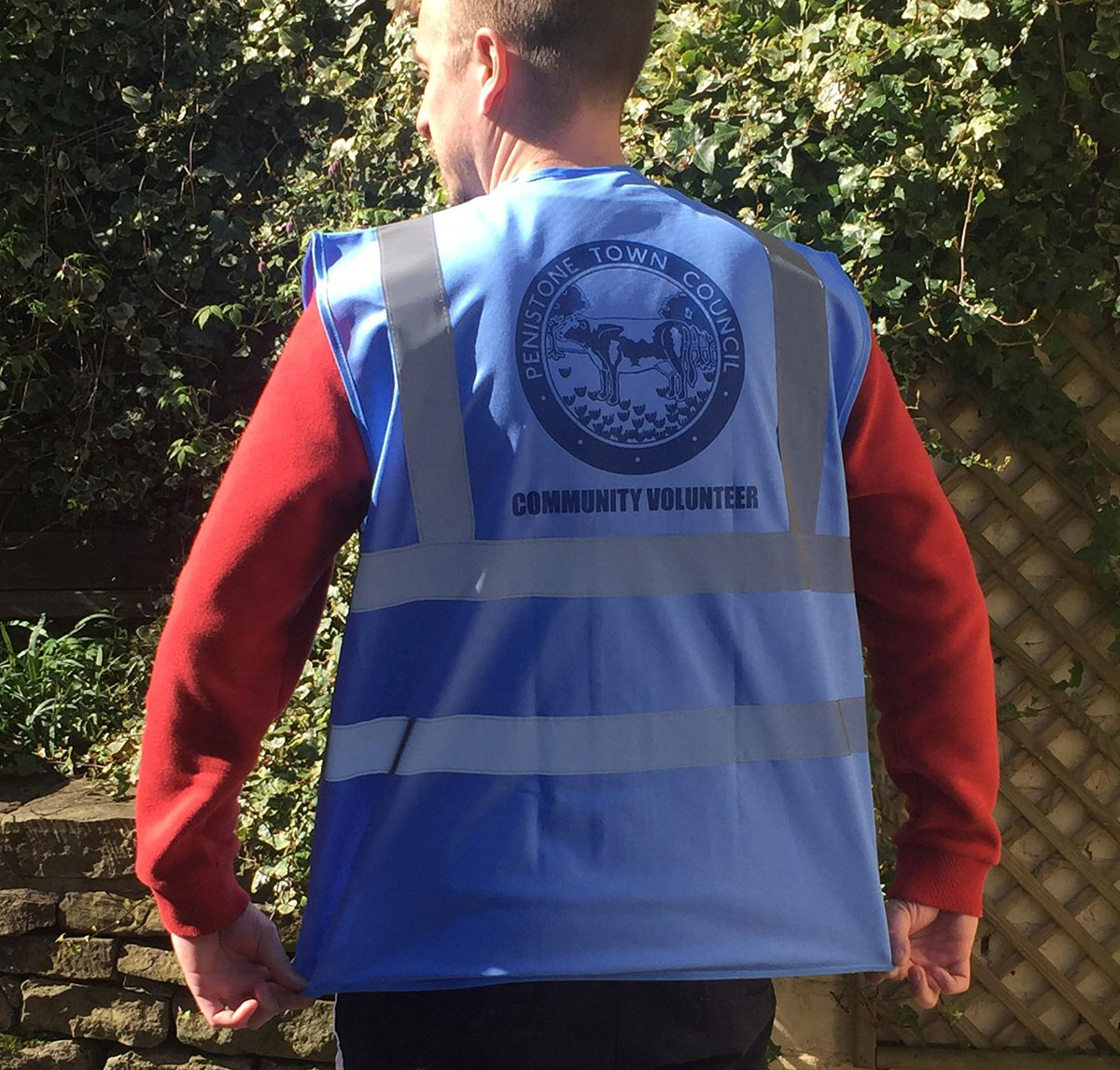 Image of vest to be worn by volunteers