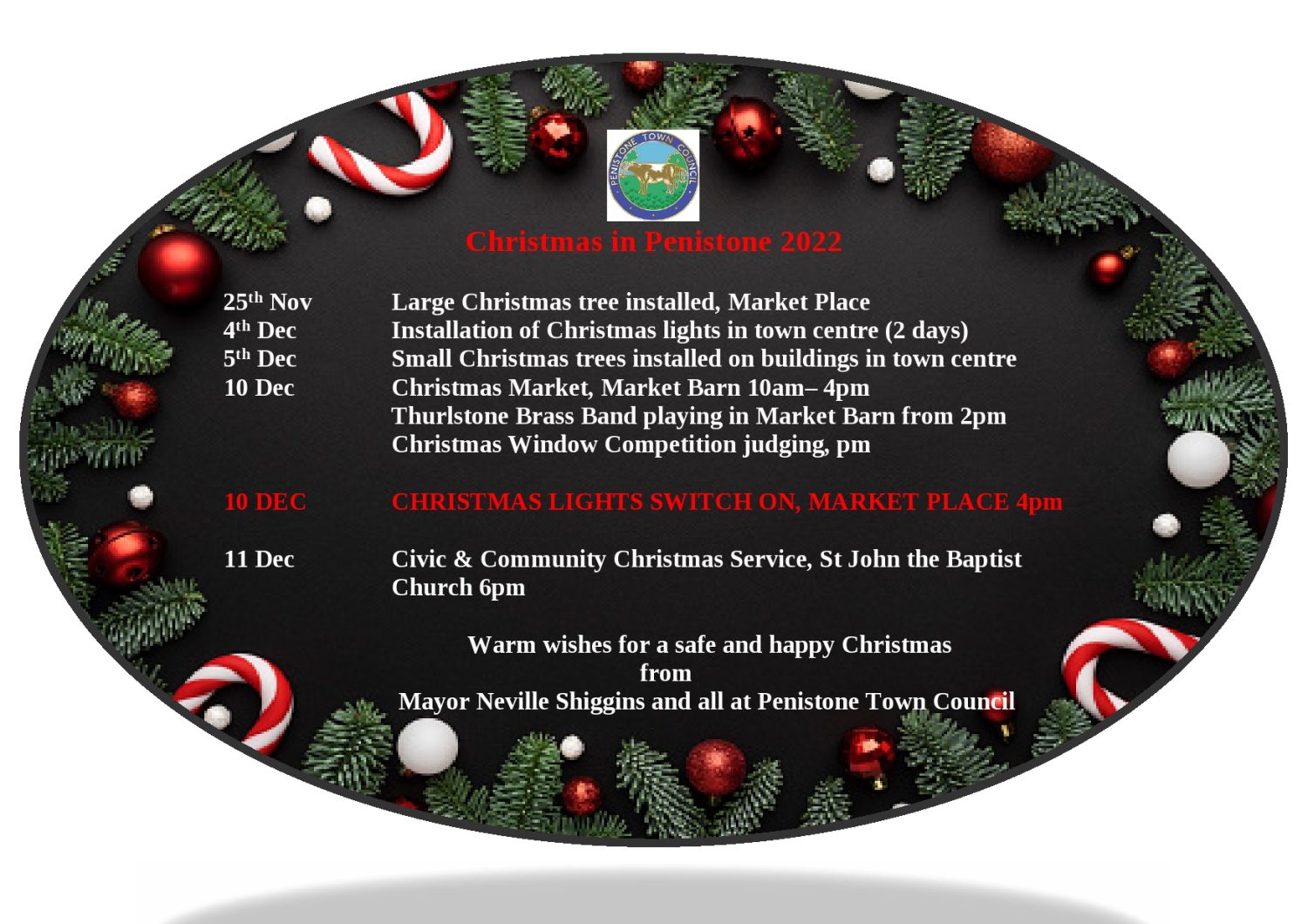PTC Christmas Info