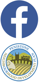 Facebook and Penistone Neighbourhood Plan logos