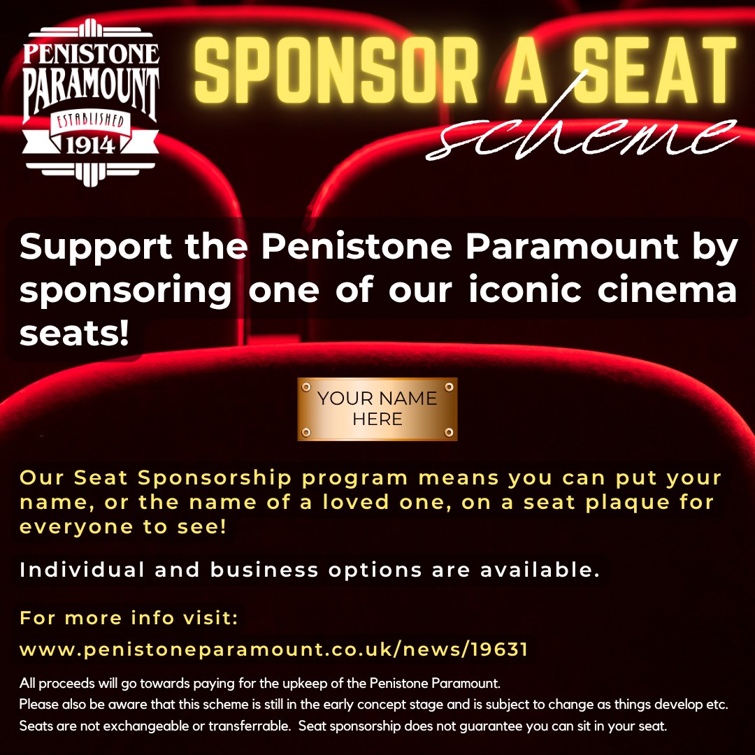 Paramount seat sponsorship info poster. All relevant text is in the main article. Paramount seat sponsorship info poster.