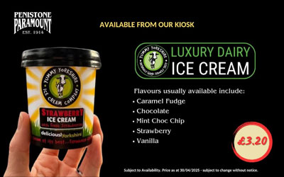 New Range of Snacks and Ice Creams at the Paramount