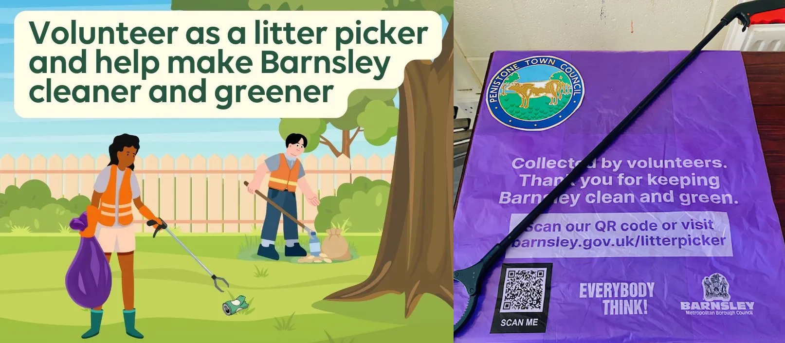 Become a litter picker illustratiion