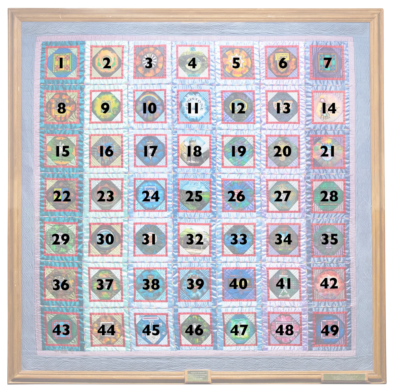 Numbered Patchwork Grid